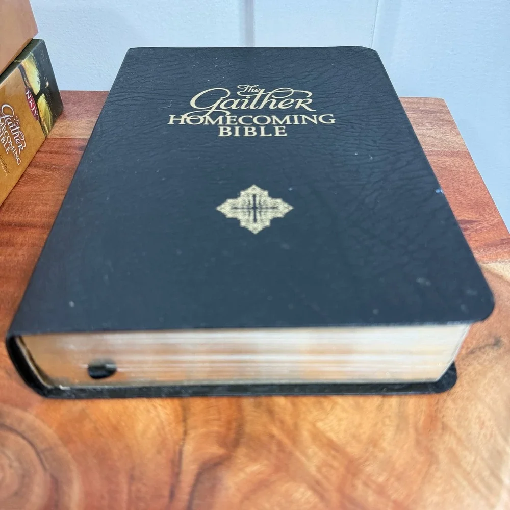 The Gaither Homecoming Bible NKJV Black Bonded Leather Bill Gloria Gaither Boxed - Picture 5 of 13